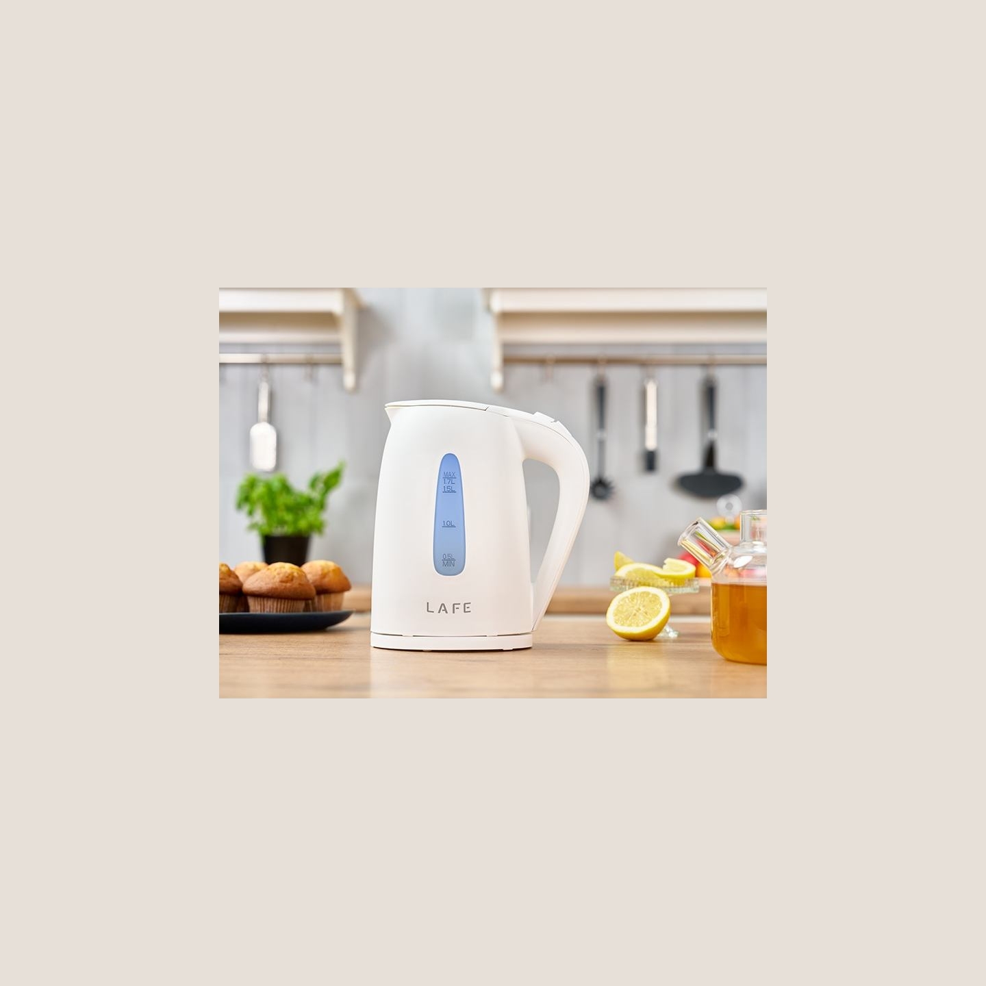 Lafe 47457 Electric Kettle Essential White 1.7L