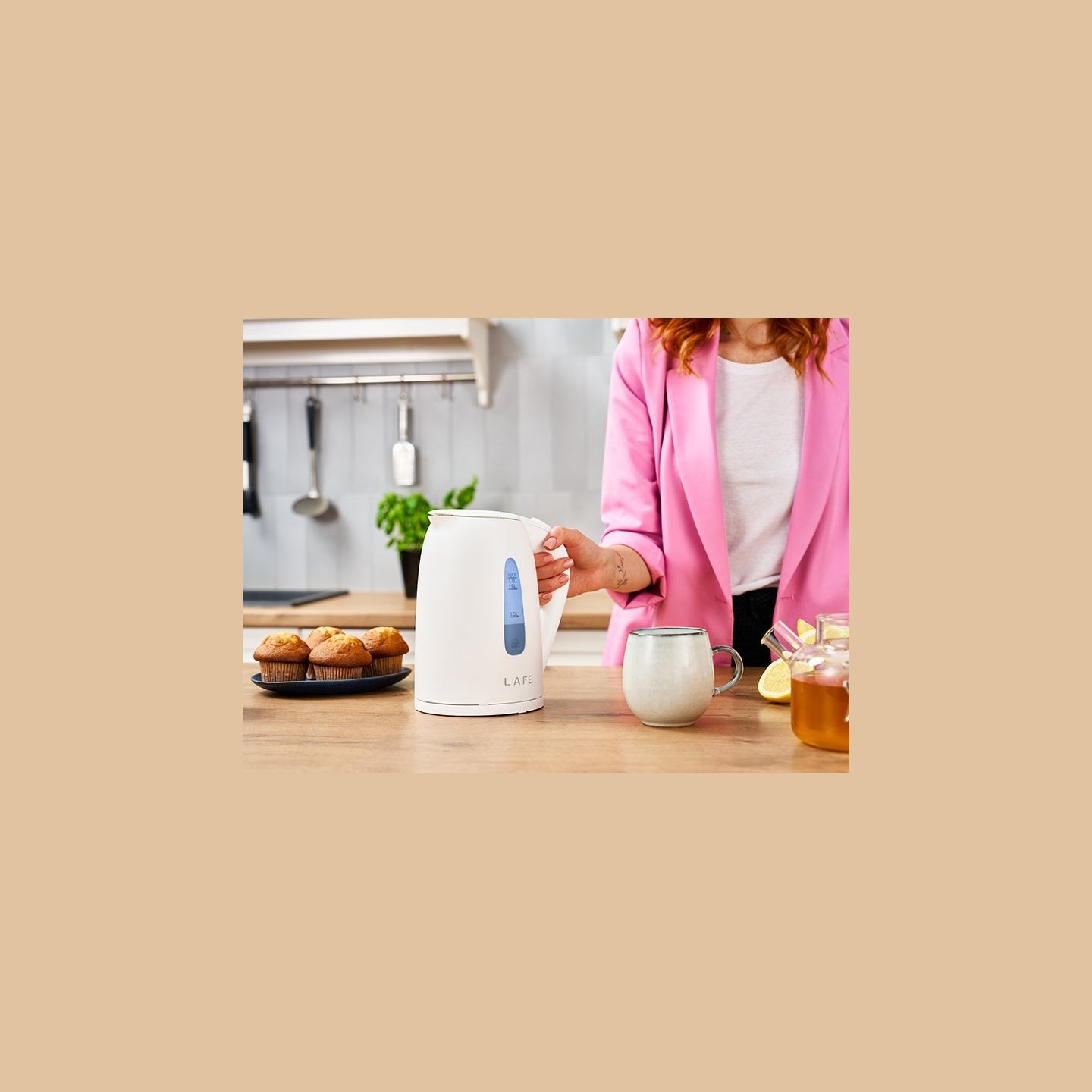 Lafe 47457 Electric Kettle Essential White 1.7L
