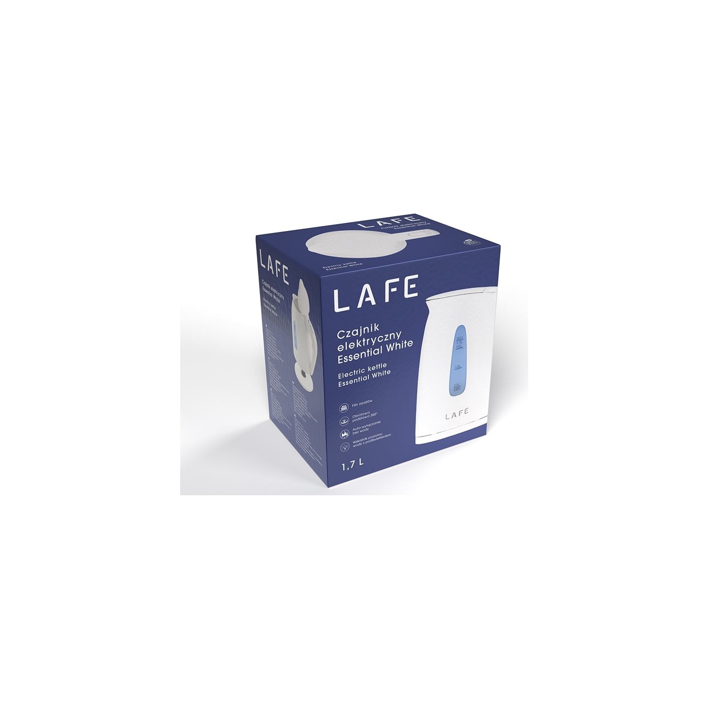 Lafe 47457 Electric Kettle Essential White 1.7L