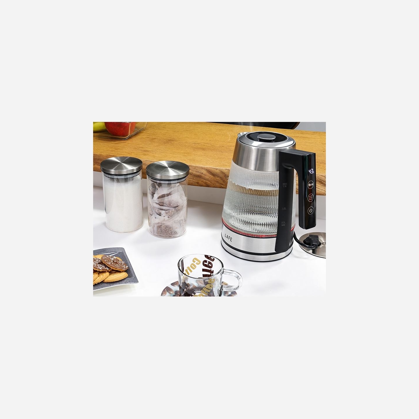 Lafe 45187 Kettle Crystal Glass with heat control