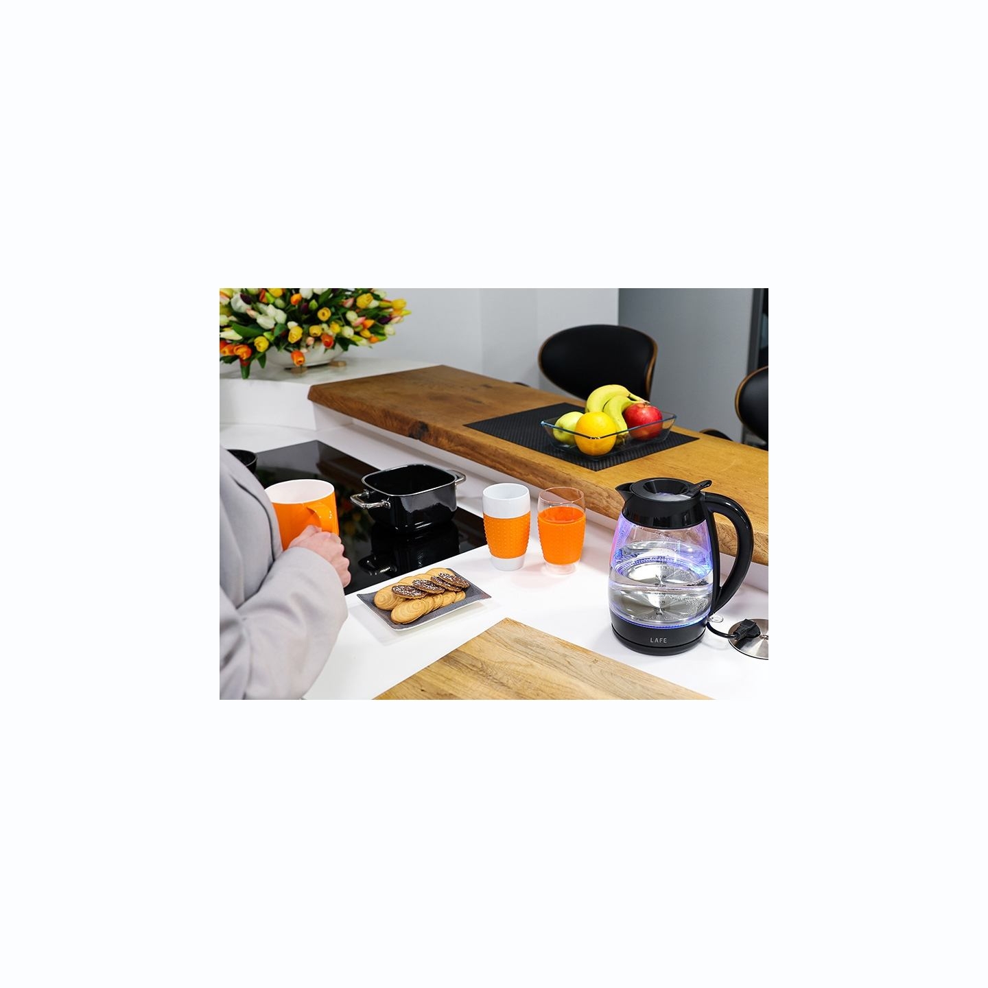 Lafe 47573 Electric Kettle Essential XL CEG016 Glass 2L