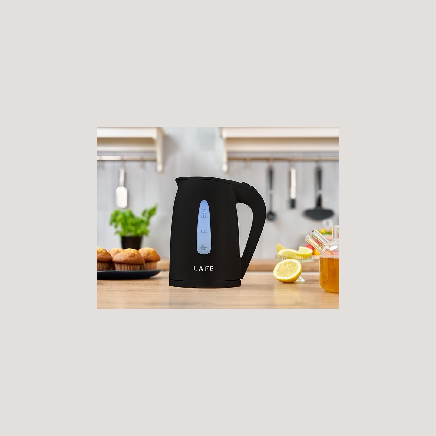 Lafe 47458 Electric Kettle Essential Black 1.7L