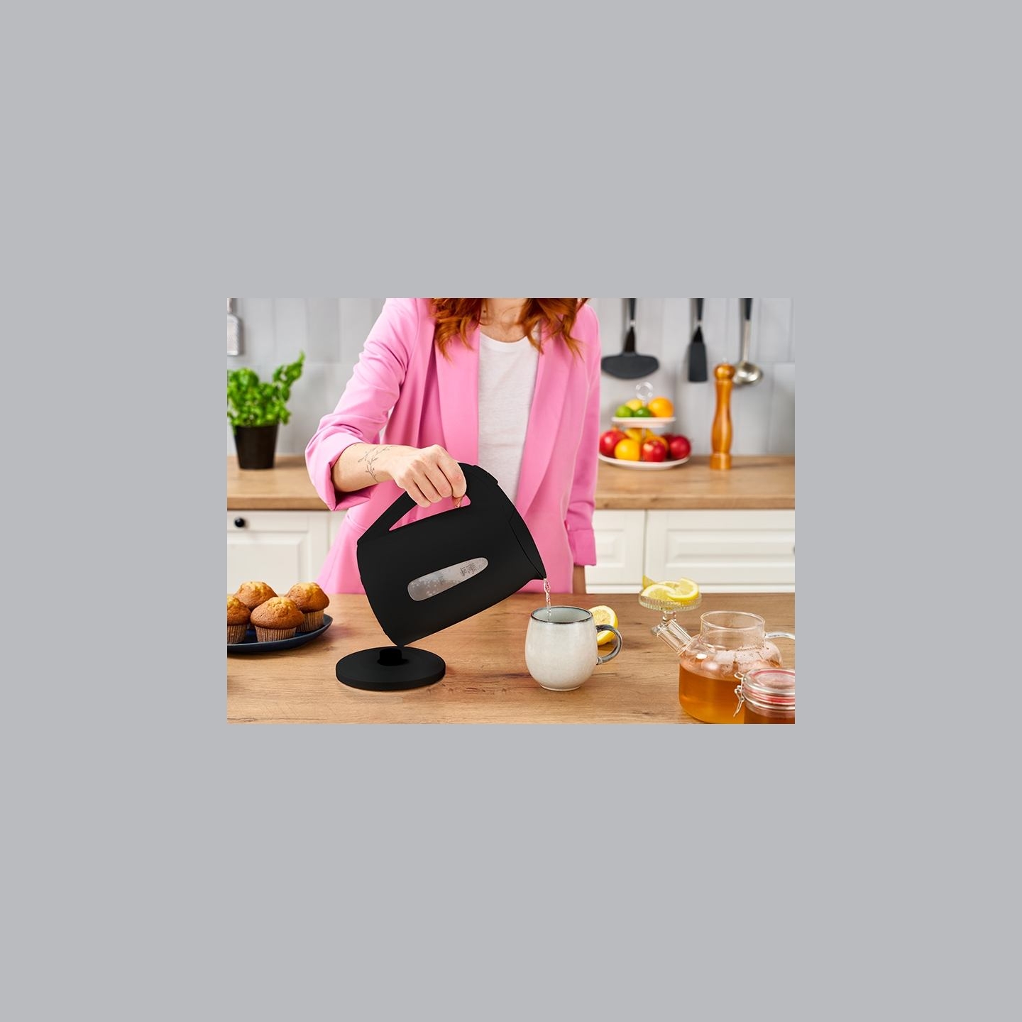 Lafe 47458 Electric Kettle Essential Black 1.7L