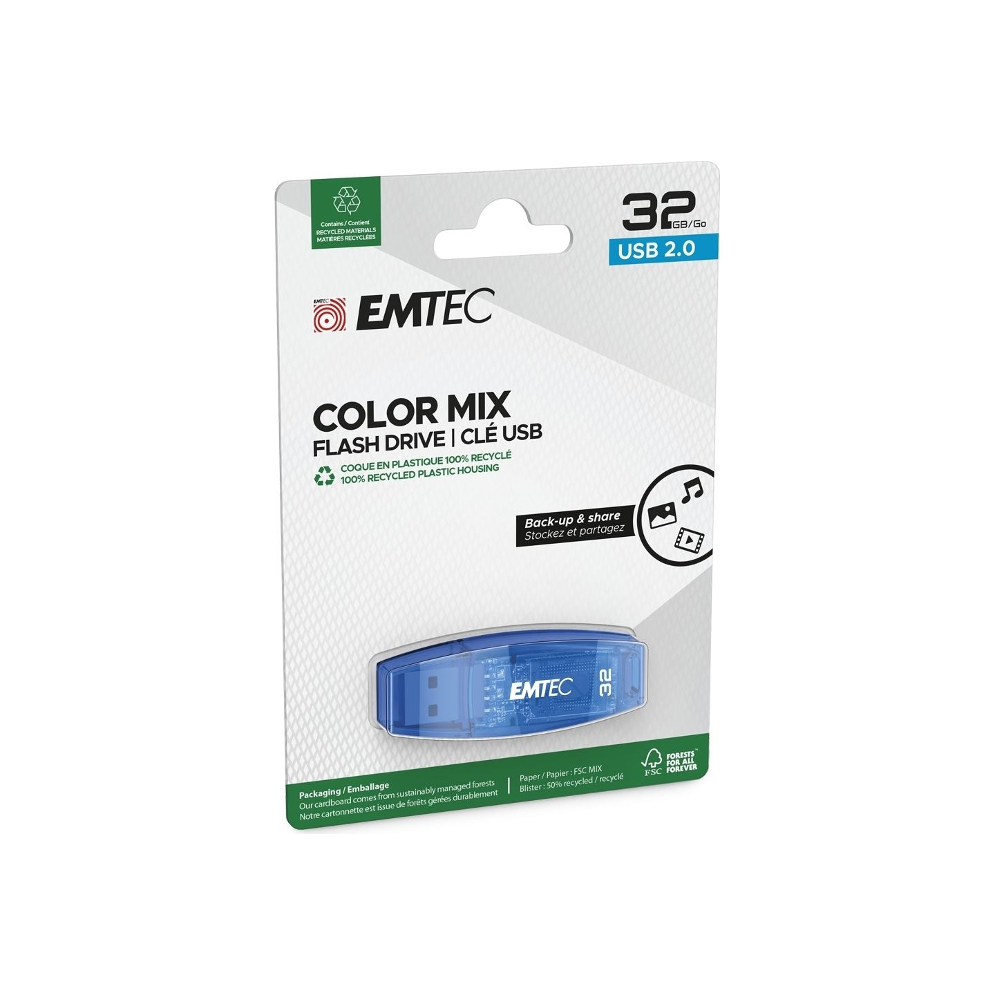 Emtec USB2.0 C410 32GB Blue