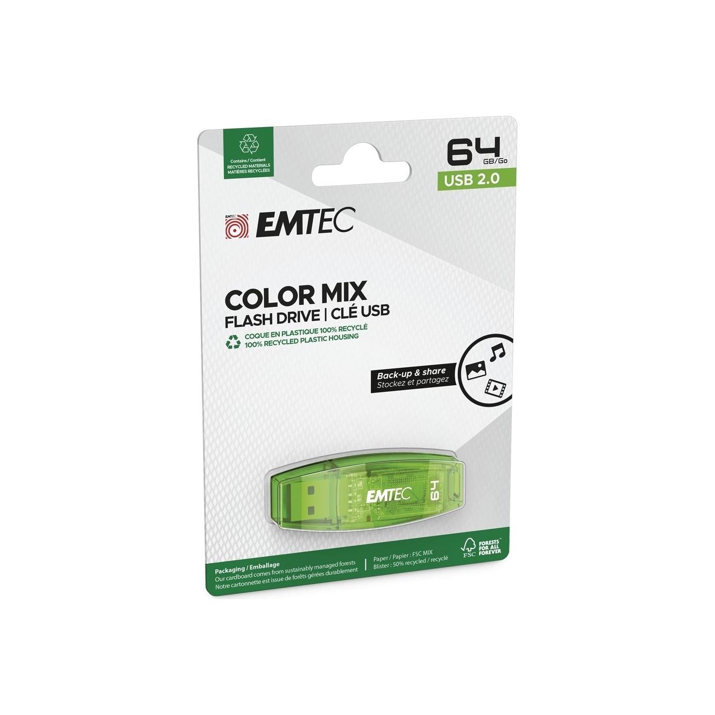 Emtec USB2.0 C410 64GB Green