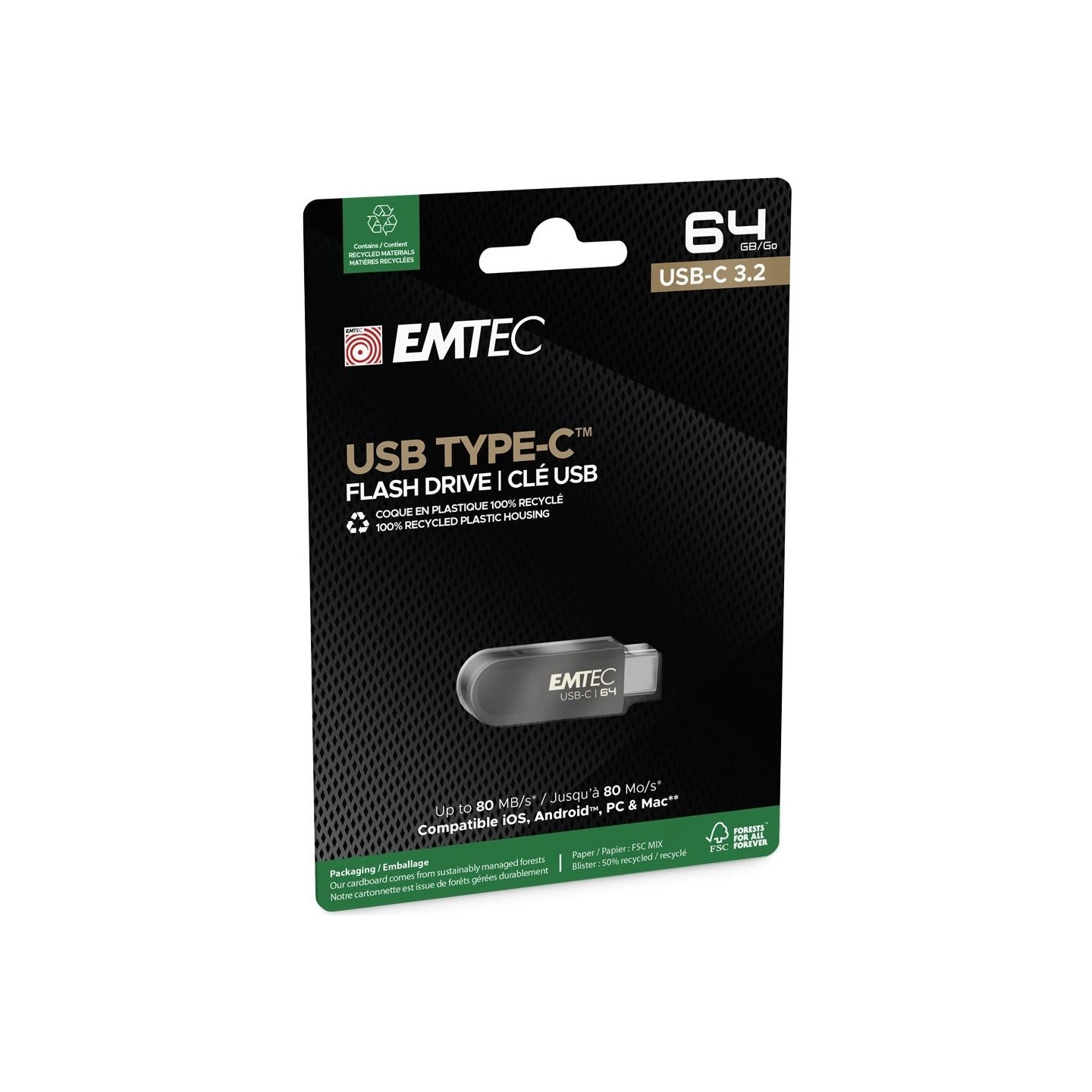 Emtec USB3.2 Type-C Single C28 64GB