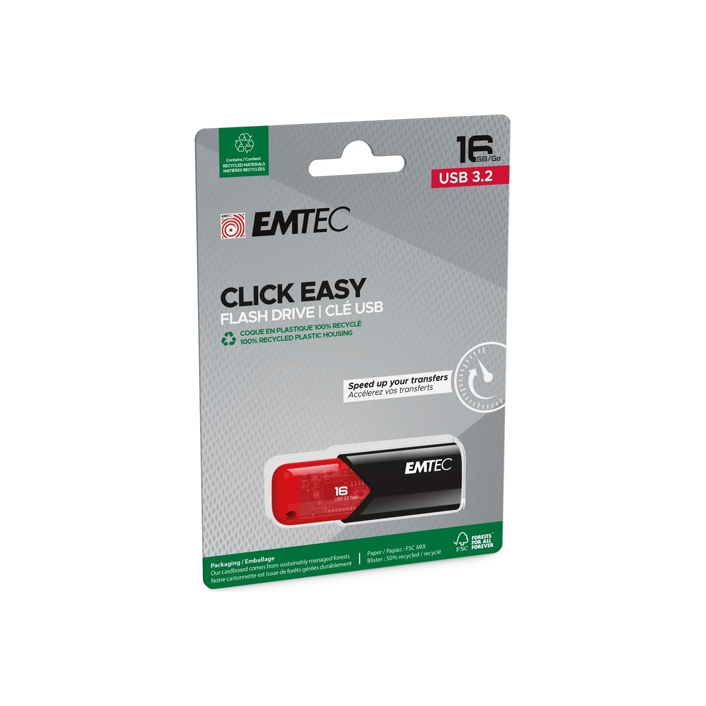 Emtec USB3.2 Click Easy B110 16GB