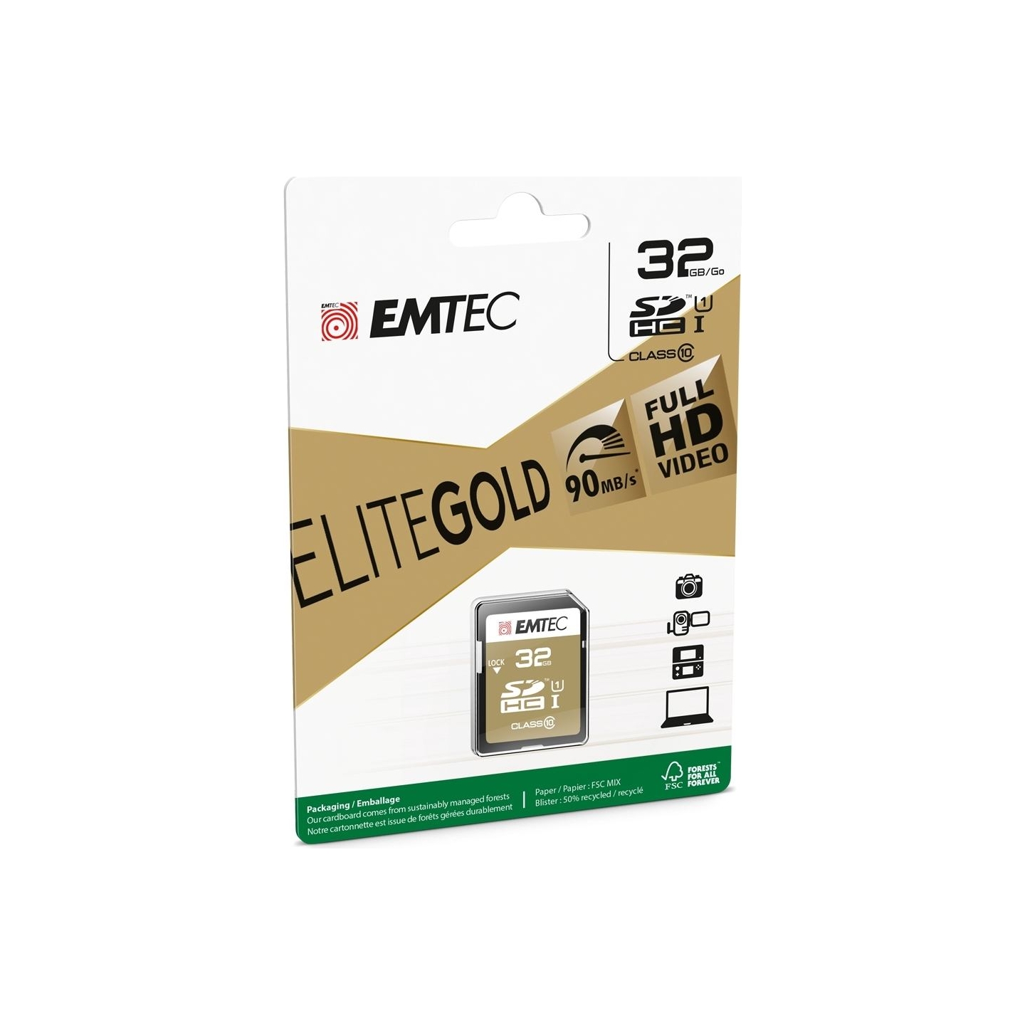 Emtec SDHC 32GB UHS-I U1 EliteGold