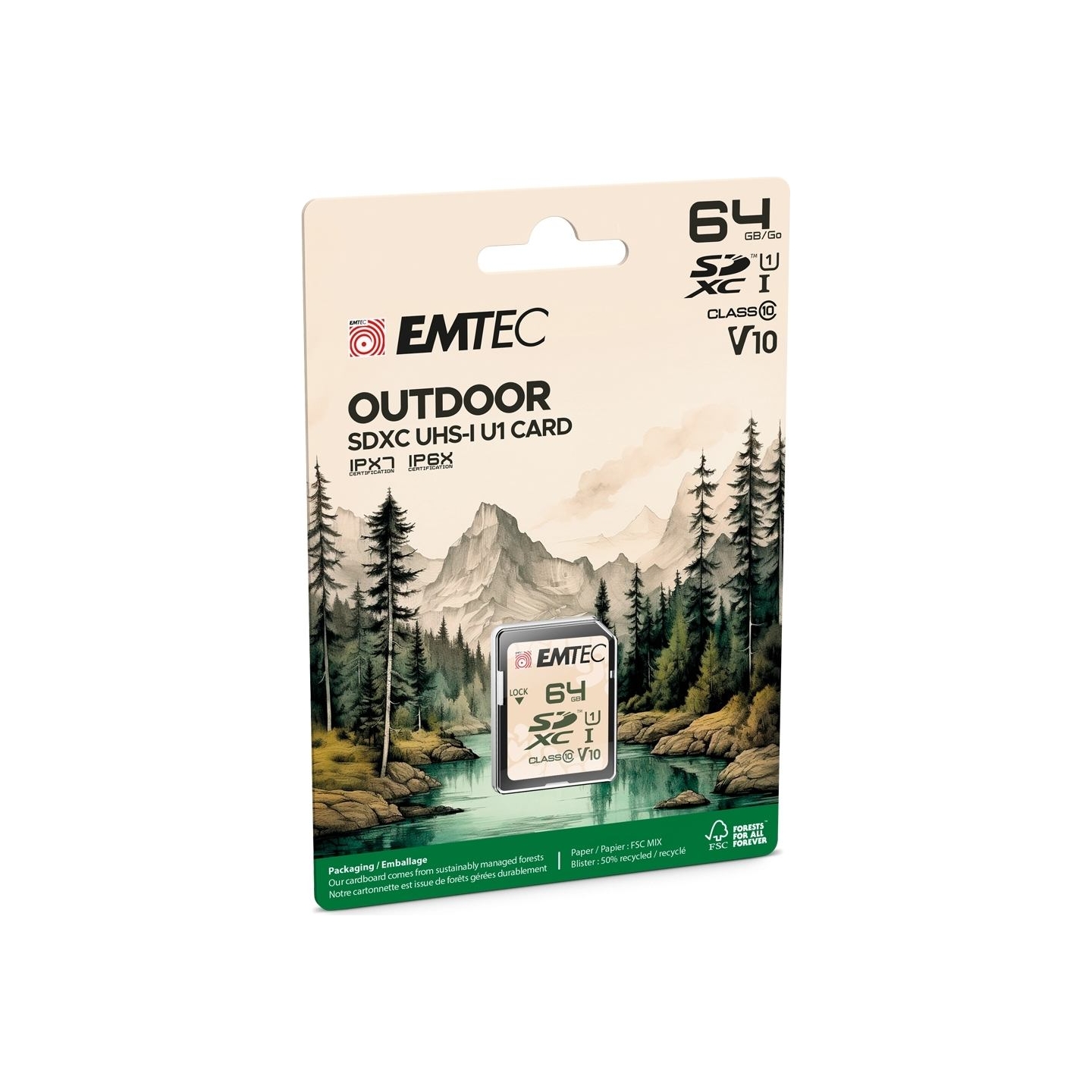 Emtec SDXC 64GB UHS-I U1 V10 Outdoor
