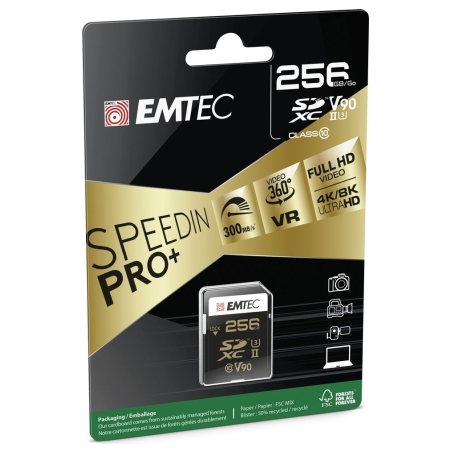 Emtec SDXC 256GB UHS-II V90 SpeedIN Pro+