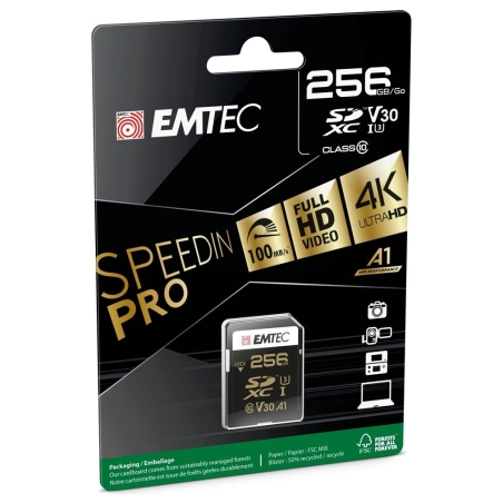 Emtec SDXC 256GB UHS-I U3 SpeedIN Pro