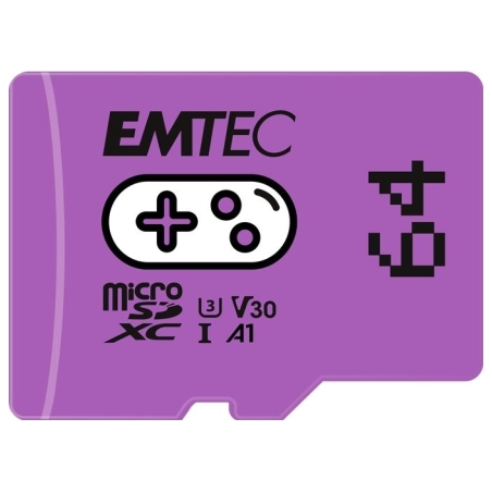 Emtec MicroSDXC 64GB UHS-I U3 V30 A1 Gaming Purple