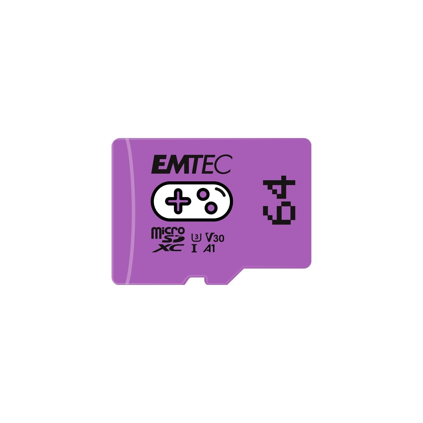 Emtec MicroSDXC 64GB UHS-I U3 V30 A1 Gaming Purple