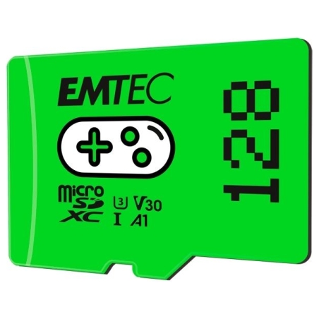 Emtec MicroSDXC 128GB UHSI U3 V30 A1 Gaming Green