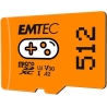 Emtec MicroSDXC 512GB UHSI U3 V30 A2 Gaming Orange