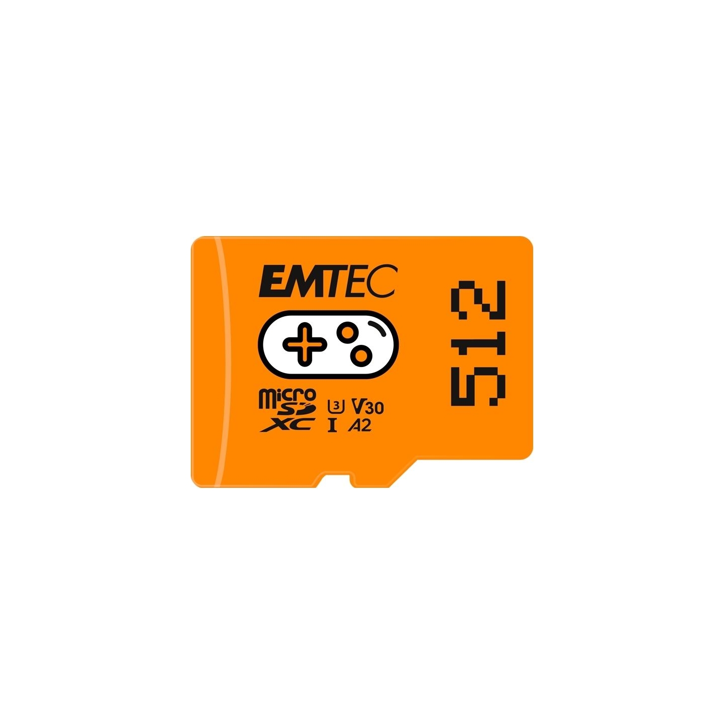 Emtec MicroSDXC 512GB UHSI U3 V30 A2 Gaming Orange