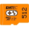 Emtec MicroSDXC 512GB UHSI U3 V30 A2 Gaming Orange