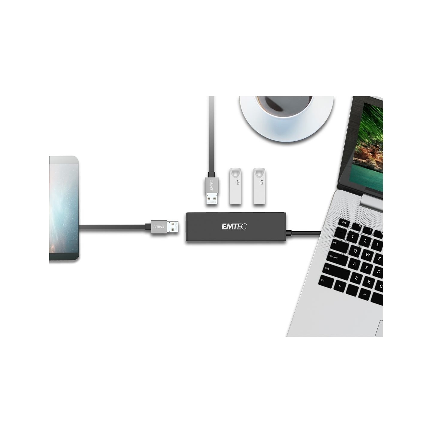 Emtec Hub Ultra Slim USB3.2 4-Port