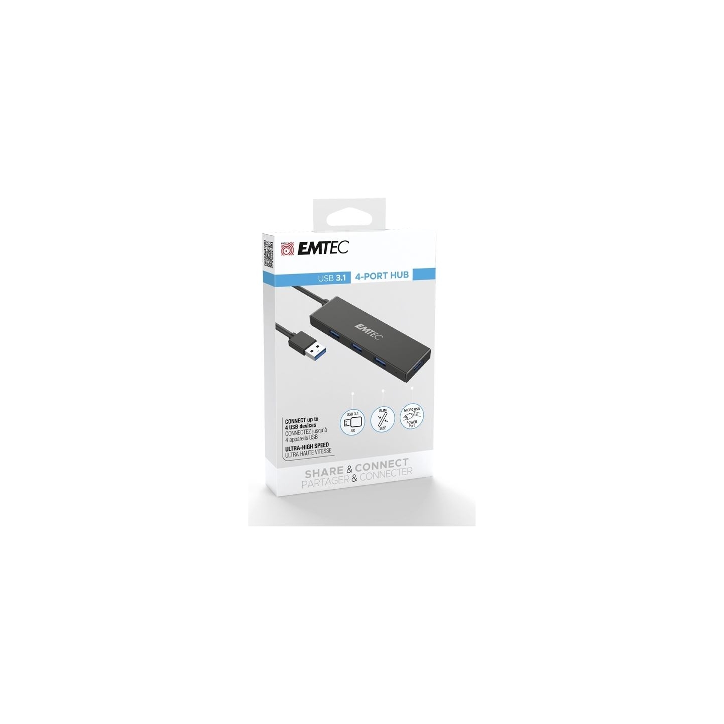 Emtec Hub Ultra Slim USB3.2 4-Port