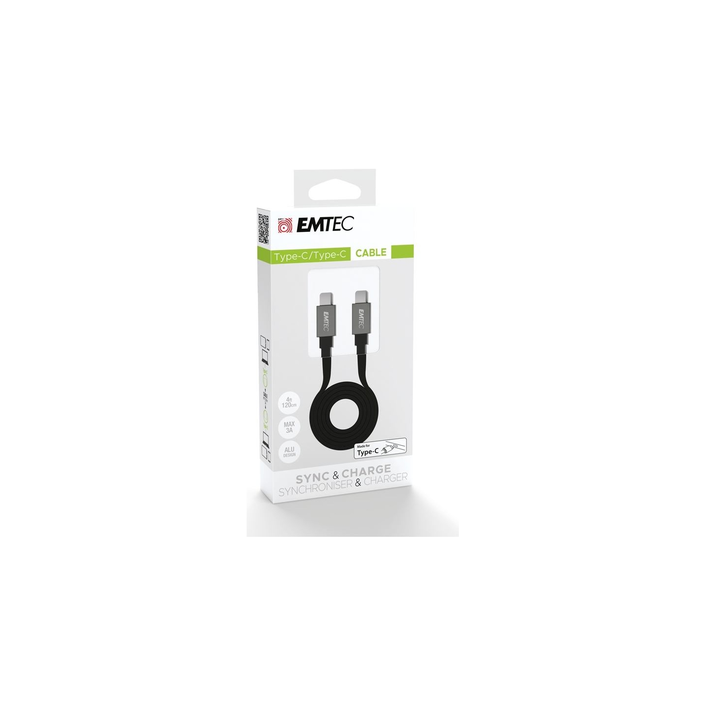 Emtec Cable Type-C to Type-C 1.2m