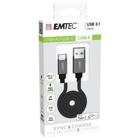 Emtec Cable USB-A to Type-C 1m