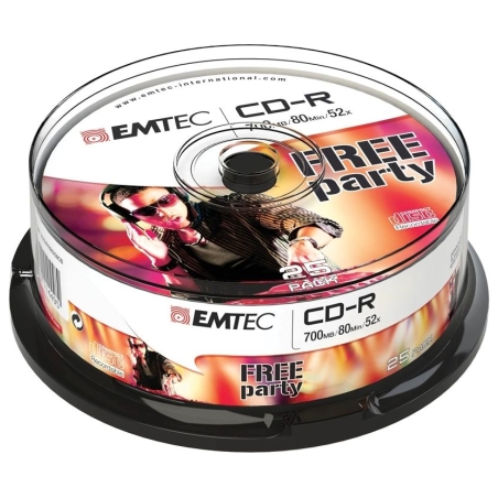 Emtec CD-R 700MB/80MIN 52x Free Party 25 pcs