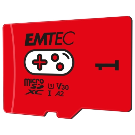 Emtec MicroSDXC 1TB UHS-I U3 V30 A2 Gaming Rouge