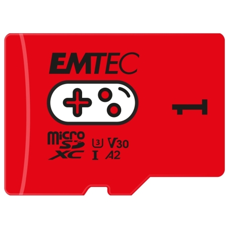 Emtec MicroSDXC 1TB UHS-I U3 V30 A2 Gaming Rouge