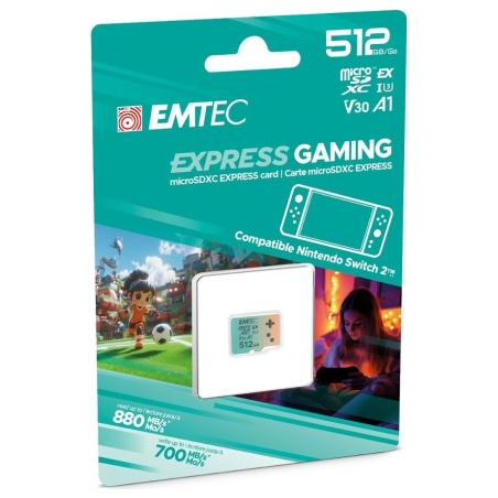 Emtec SDXC 512GB  Express Gaming UHS-I V30 A1