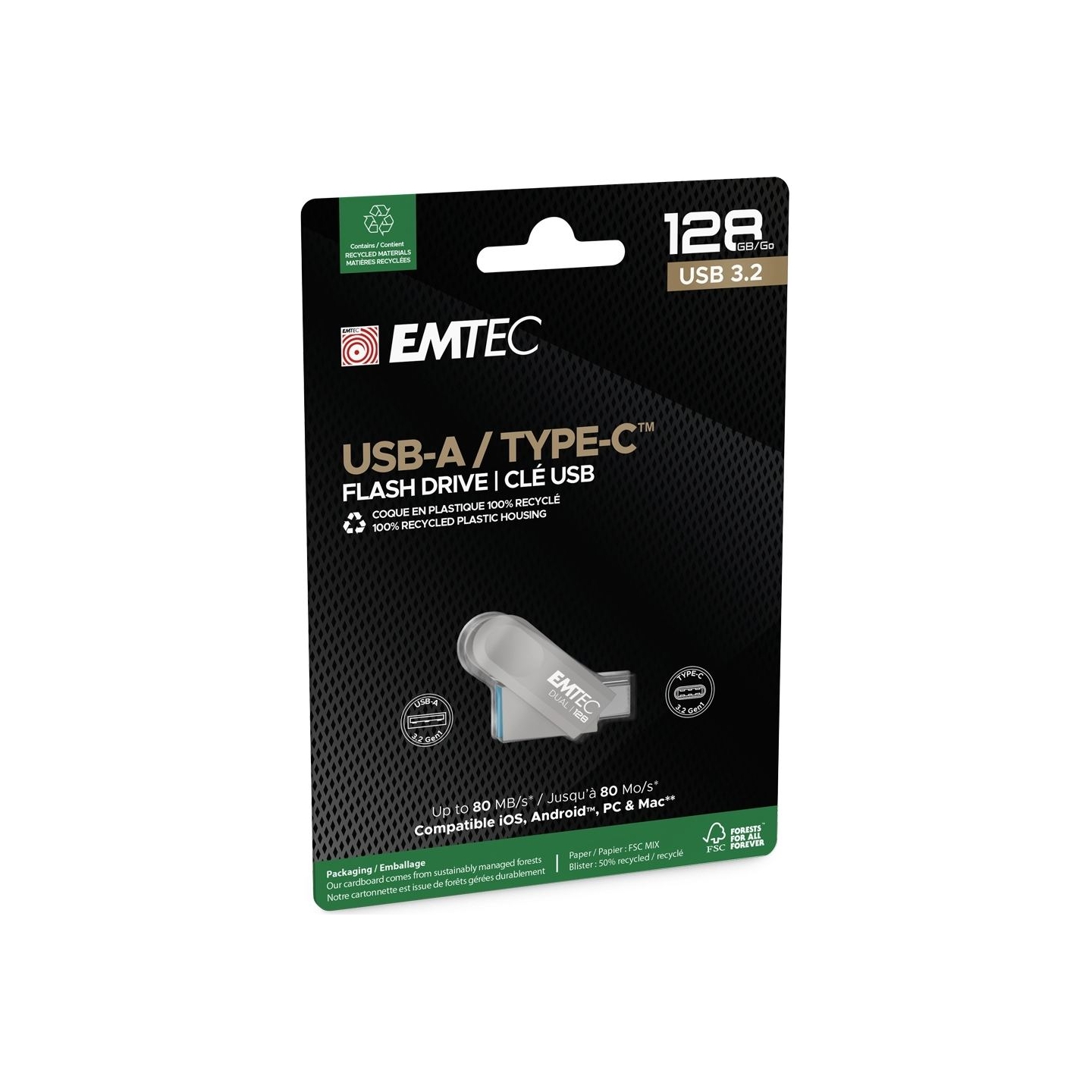 Emtec USB3.2 Type-C Dual D280 128GB