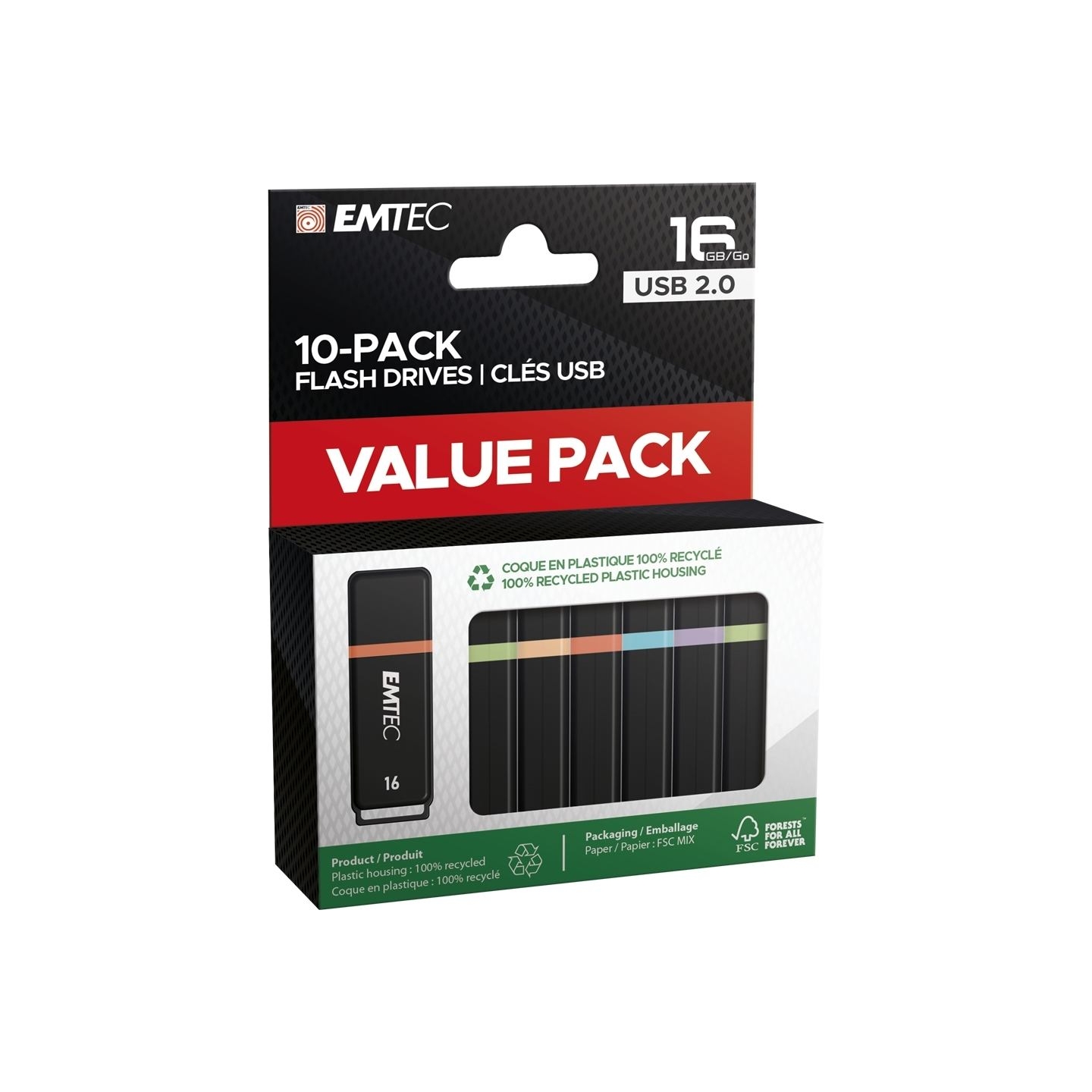 Emtec USB2.0 K100 16GB 10 pcs