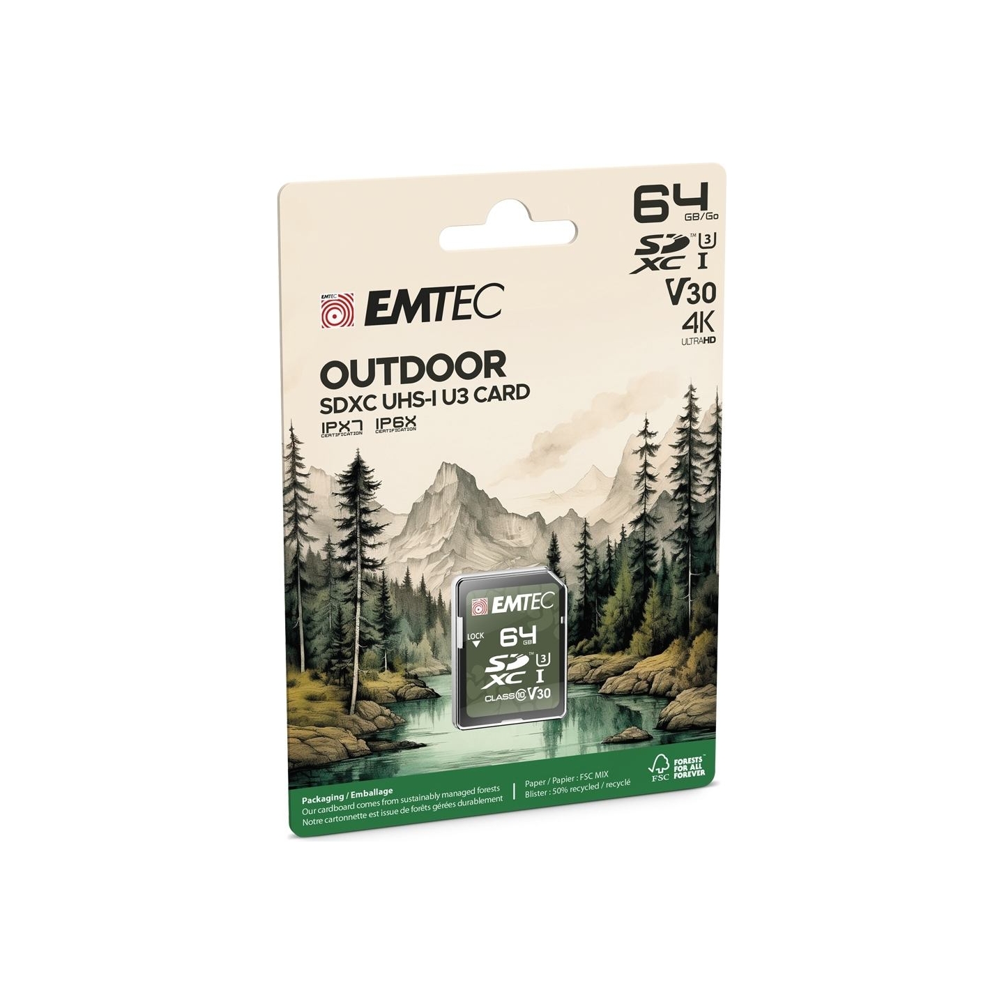 Emtec SDXC 64GB UHS-I U3 V30 Outdoor