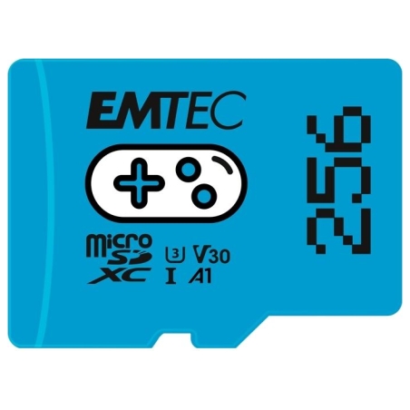 Emtec MicroSDXC 256GB UHSI U3 V30 A1 Gaming Blue