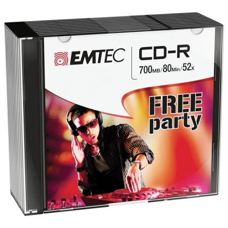 Emtec CD-R 700MB/80MIN 52x Free Party 10 pcs