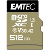 Emtec MicroSDXC 512GB UHS-I U3 V30 SpeedIN Pro