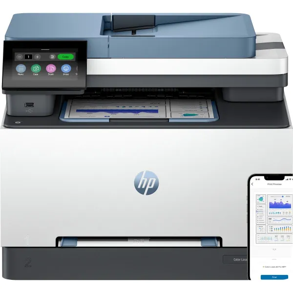 HP Color LaserJet Pro 3302fdn All-in-One Printer - A4 Color Laser, Print/Dual-Side Copy, Automatic Document Feeder, Auto-Duplex,