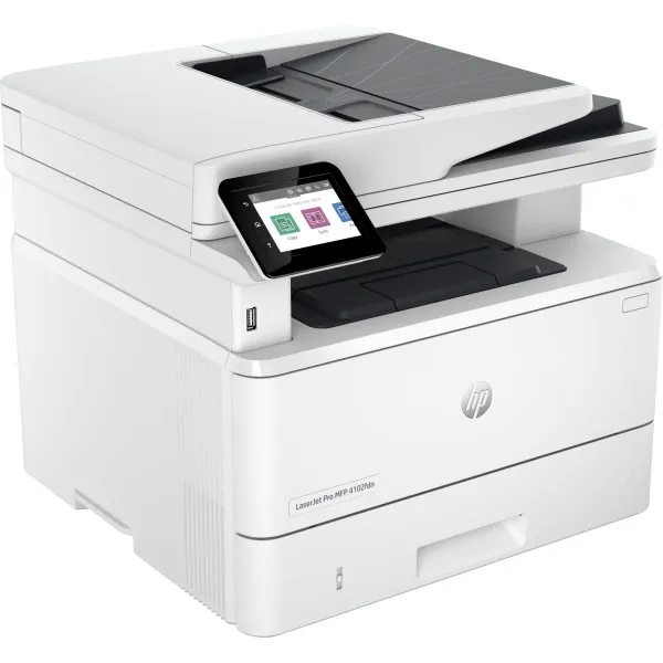 HP LaserJet Pro MFP 4102fdn AIO All-in-One Printer - A4 Mono Laser, Print/Copy/Dual-Side Scan/Fax, Automatic Document Feeder, Au