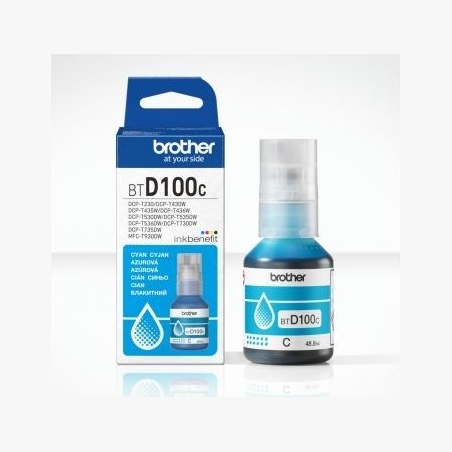 Brother BTD100C CYAN INK BOTTLE - 5,000 PAGES