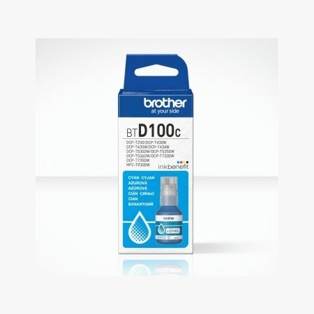 Brother BTD100C CYAN INK BOTTLE - 5,000 PAGES