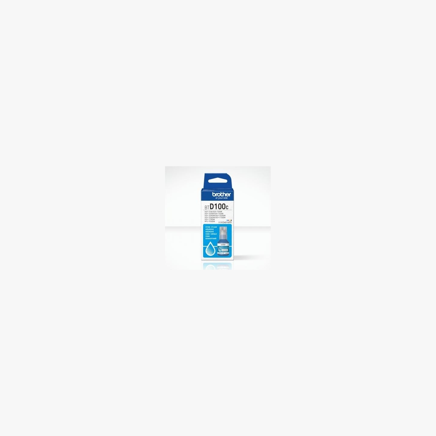 Brother BTD100C CYAN INK BOTTLE - 5,000 PAGES