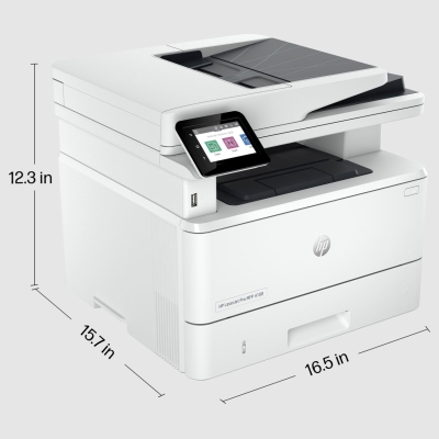 HP LaserJet Pro MFP 4102fdn AIO All-in-One Printer - A4 Mono Laser, Print/Copy/Dual-Side Scan/Fax, Automatic Document Feeder, Au