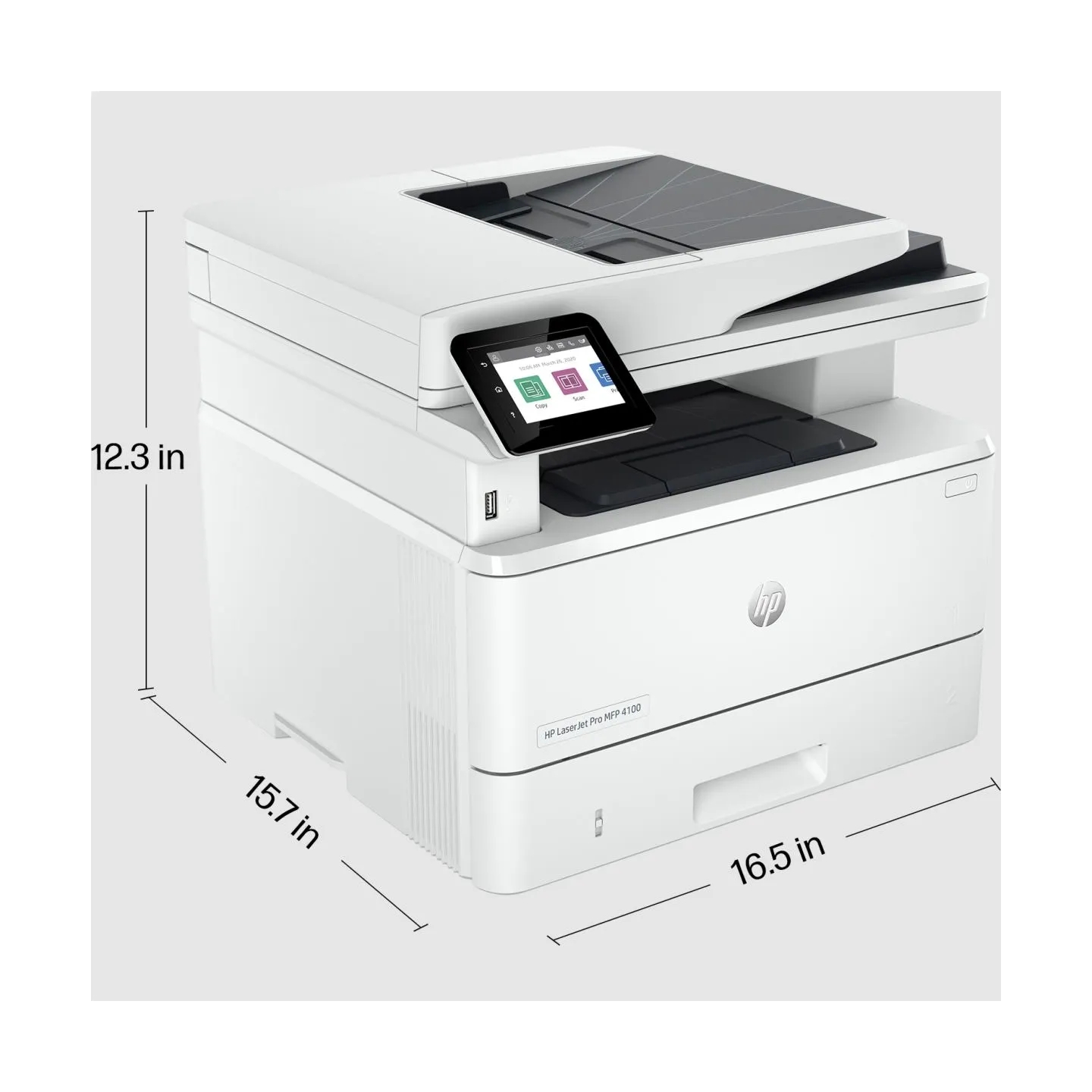 HP LaserJet Pro MFP 4102fdn AIO All-in-One Printer - A4 Mono Laser, Print/Copy/Dual-Side Scan/Fax, Automatic Document Feeder, Au