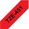 Brother TZ451 24 BLACK ON RED