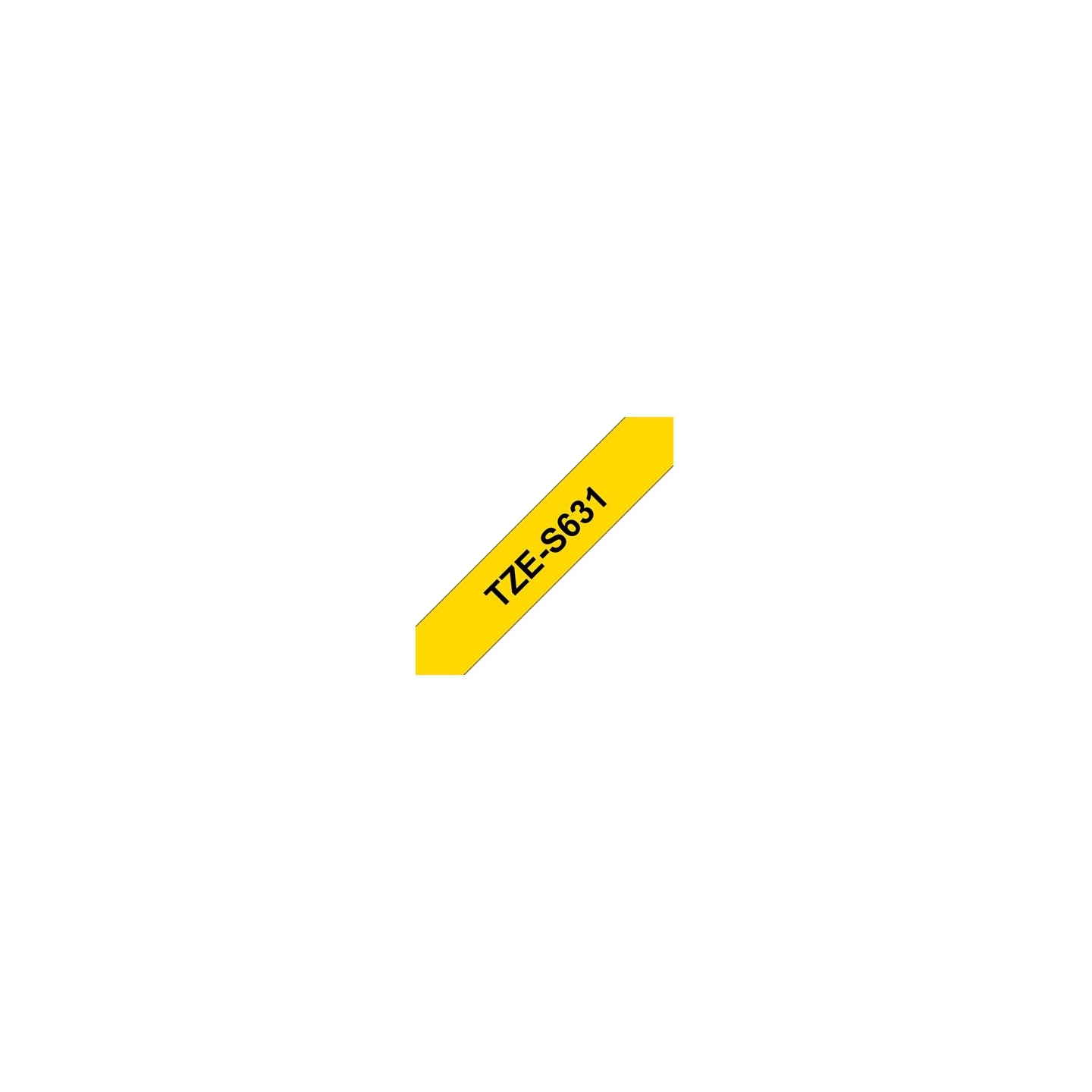 Brother TZES631 12 BLACK ON YELLOW STR.