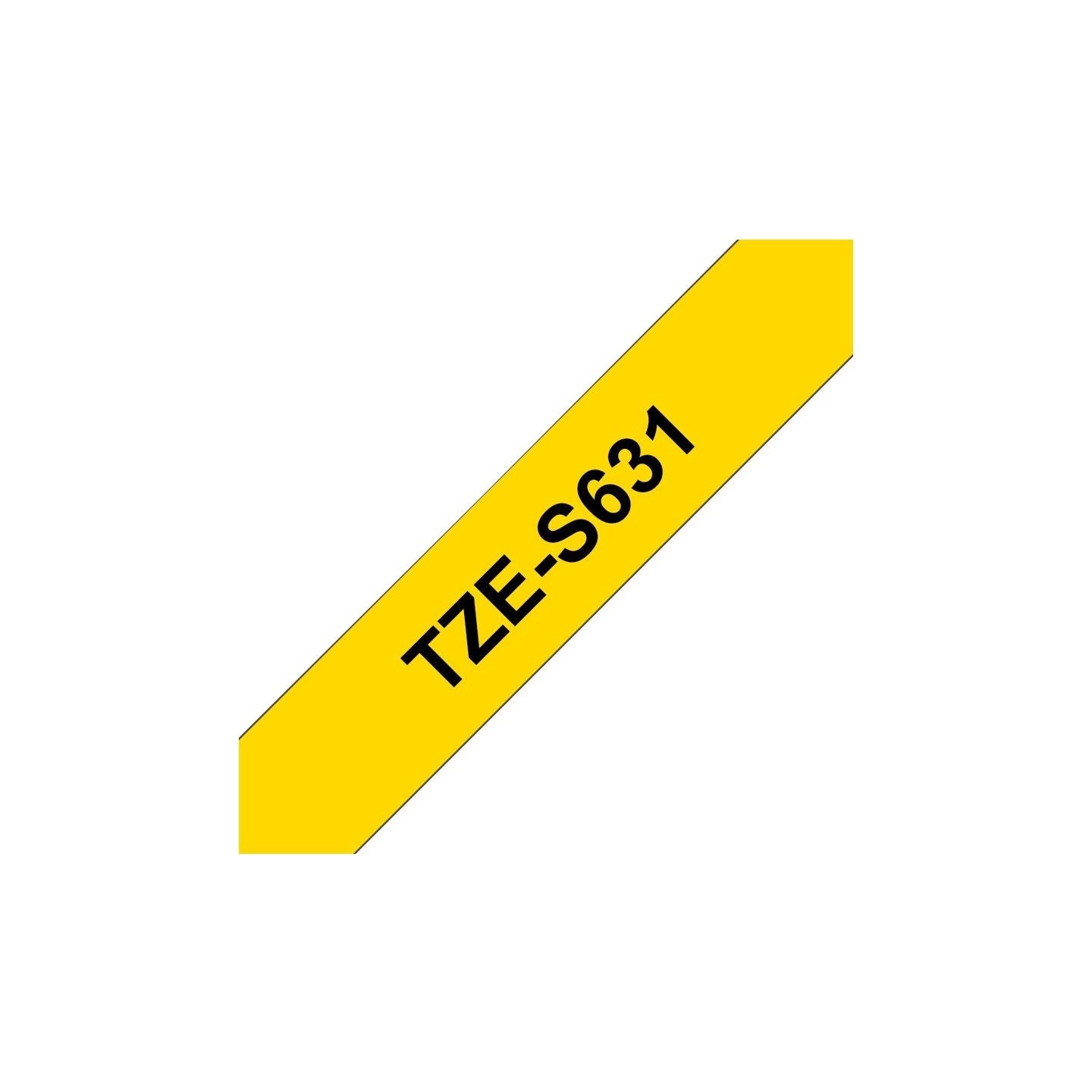 Brother TZES631 12 BLACK ON YELLOW STR.