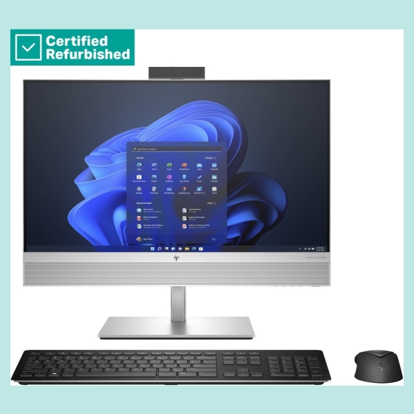 HP RENEW SILVER HP Elite 840 G9 AIO All-in-One 24 - i5-13600, 8GB, 256GB SSD, 23.8 FHD Non-Touch AG, Height Adjustable, Win 11 P