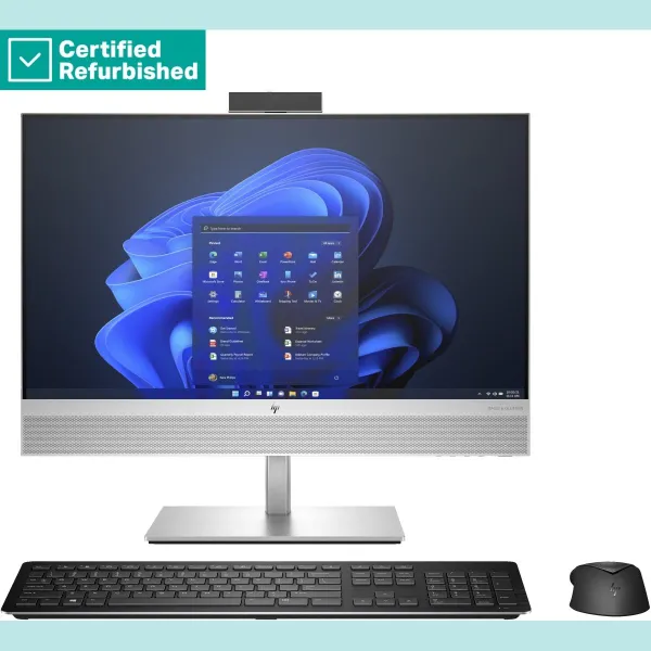 HP RENEW SILVER HP Elite 840 G9 AIO All-in-One 24 - i5-13600, 8GB, 256GB SSD, 23.8 FHD Non-Touch AG, Height Adjustable, Win 11 P