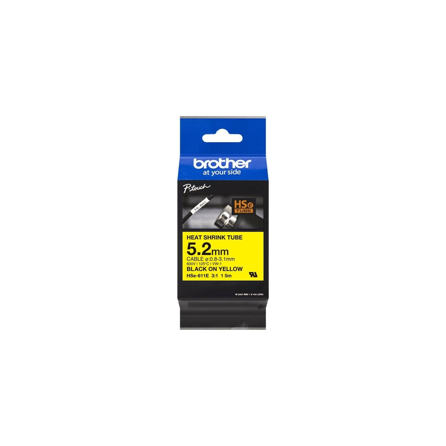 Brother B-ON-W HEAT SHRINK TUBE 5.2MM YELLOW