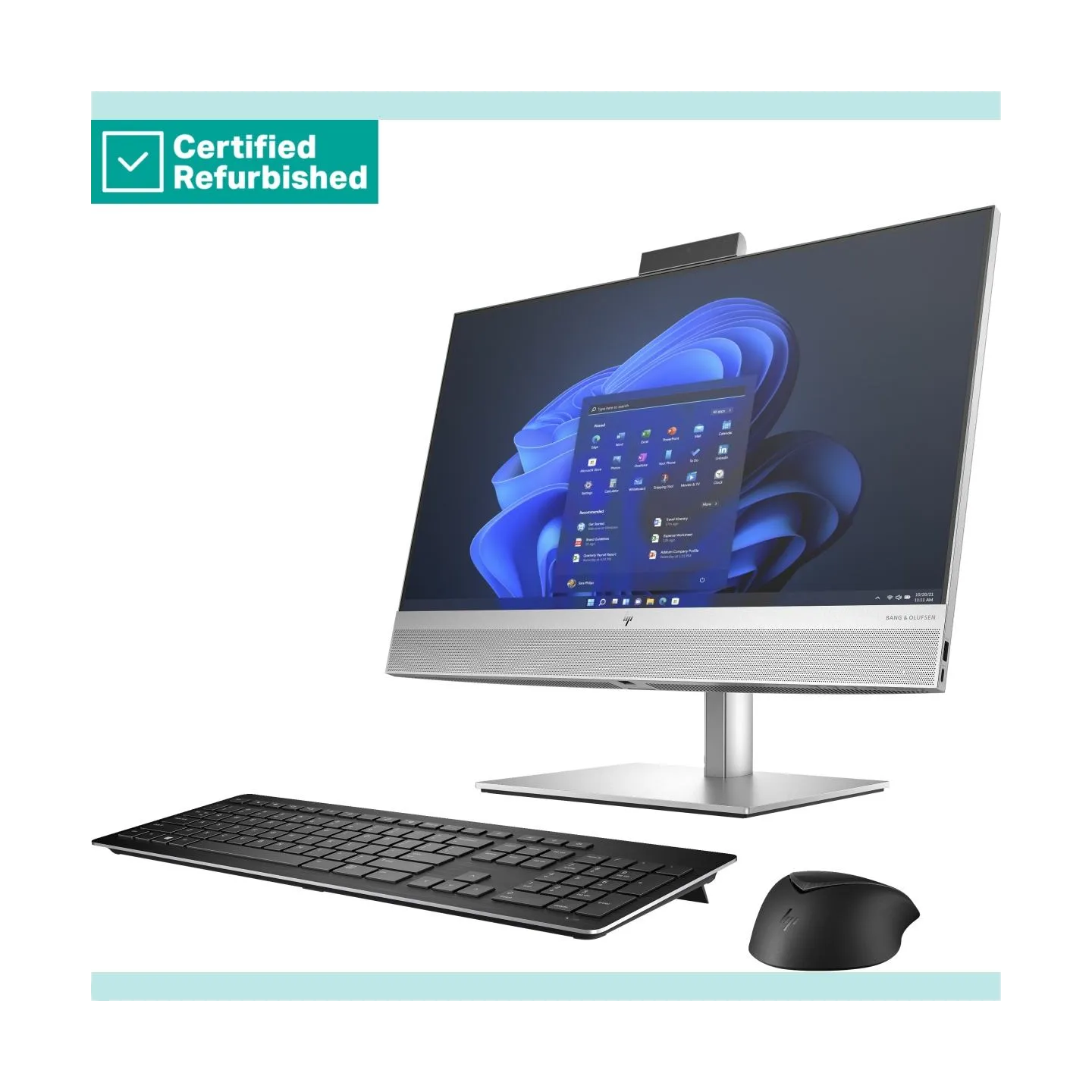 HP RENEW SILVER HP Elite 840 G9 AIO All-in-One 24 - i5-13600, 8GB, 256GB SSD, 23.8 FHD Non-Touch AG, Height Adjustable, Win 11 P