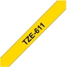 Brother TZ611 6 BLACK ON YELLOW
